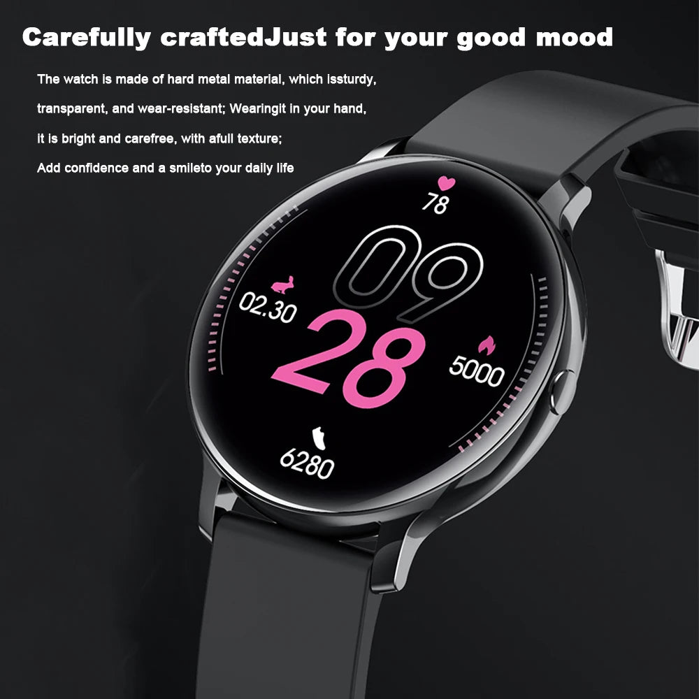 2024 Women's Smartwatch Bluetooth Calling Watch Sports Fitness Heart Rate Monitor Blood Oxygen Men's Smart Watch for Women IOS