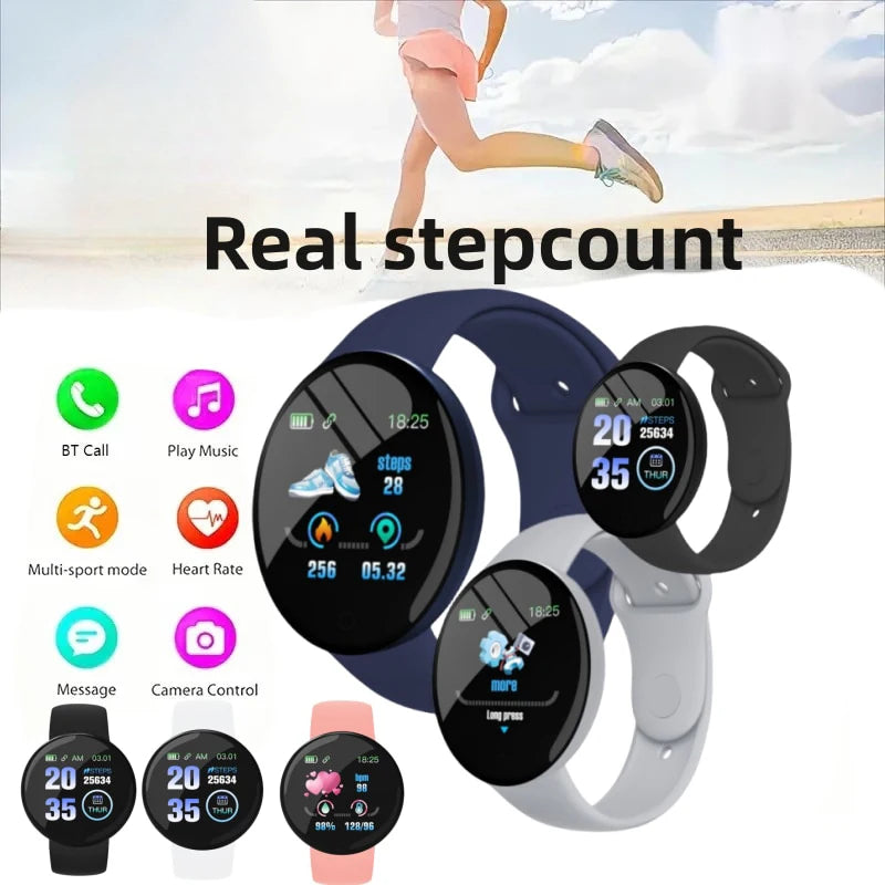 D18 Smart Watch Women and Men Sport Fitness Smartwatch Waterproof Watches Bluetooth Sleep Heart Rate Monitor For Ios Android B41
