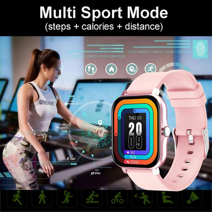3pc Straps Smart Watch Women Men Smartwatch Square Dial Call BT Music Smartclock For Android IOS Fitness Tracker Trosmart Brand