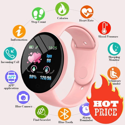 D18 Smart Watch Women and Men Sport Fitness Smartwatch Waterproof Watches Bluetooth Sleep Heart Rate Monitor For Ios Android B41
